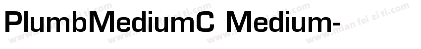 PlumbMediumC Medium字体转换
